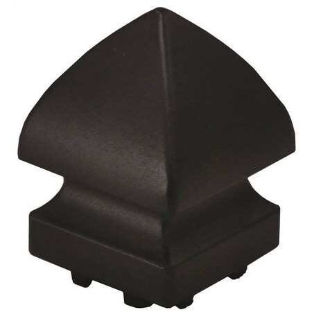Regal Ideas Railing Post Cap Pyramid Black DPC-P-BL